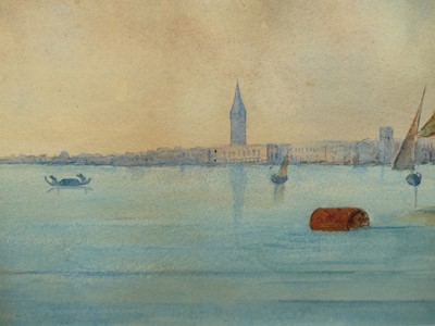 Lot 1046 - Lota Bowen (1872-1934) - On the Venice Lagoon,...
