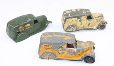 Lot 1082 - 3 Dinky Toys type 2 Delivery Vans to include,...