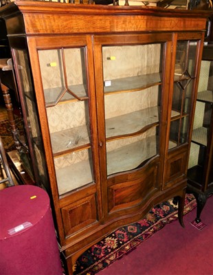 Lot 1463 - An Edwardian mahogany and chequer strung...