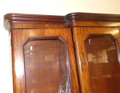 Lot 1161 - A large Victorian mahogany round cornered...