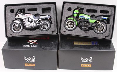 Lot 1435 - 2 boxed Wits 1/12 scale motorcycles - Suzuki...