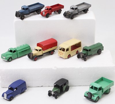 Lot 1038 - 2 trays containing 10 Dinky Toys to include,...