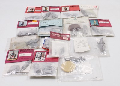Lot 1703 - 15 various white metal military figure kits,...