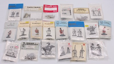 Lot 1705 - 20 various mainly 54mm scale white metal...