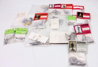 Lot 1706 - 15 various mainly 54mm scale white military...