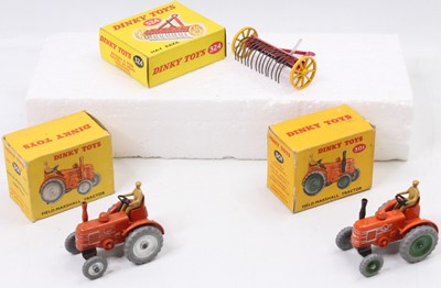 Lot 1064 - Dinky Toys group of 3 boxed farming models -...