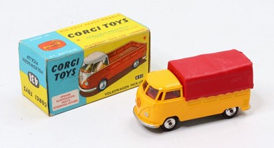 Lot 1519 - Corgi Toys No. 431 Volkswagen pick-up, yellow...