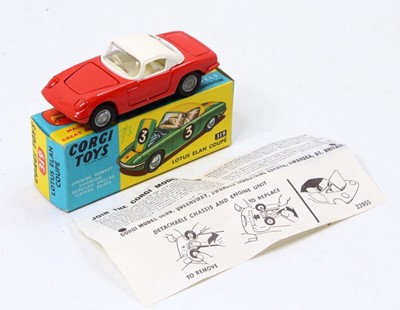 Lot 1522 - Corgi Toys No. 319 Lotus Elan Coupe comprising...