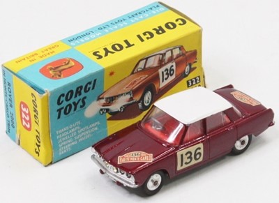Lot 1524 - Corgi Toys No.322 Rover 2000 "Rallye Monte...