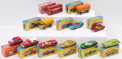 Lot 1901 - Matchbox Superfast collection of 11 boxed...