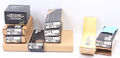 Lot 1713 - 8 boxed Poste Militaire 90mm scale white metal...
