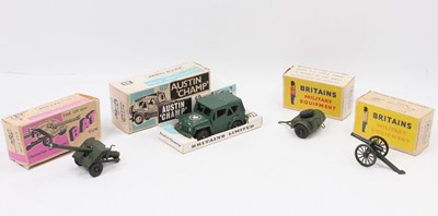 Lot 1719 - Britains Boxed Military diecast group, 4...