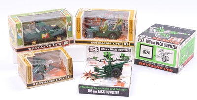 Lot 1720 - Britains Boxed Military-Diecast Group, 4...