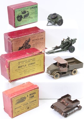 Lot 1728 - Britains Boxed Military diecast group, 4...