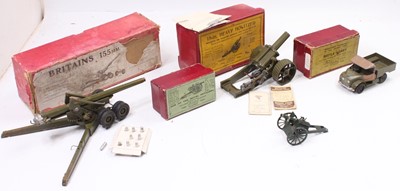 Lot 1738 - Britains playworn and boxed Military diecast...