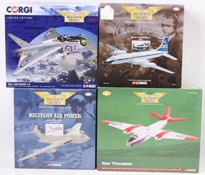 Lot 917 - 4 various boxed Corgi Aviation Archive mixed...