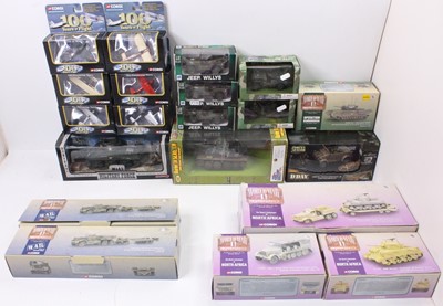 Lot 924 - 20 various boxed military interest diecast...