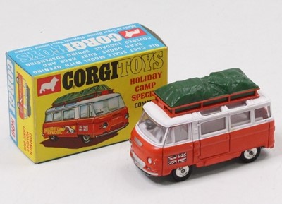 Lot 1575 - Corgi Toys No. 508 Commer Holiday Camp bus...