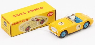 Lot 1081 - Dinky Toys No.109 Austin Healey 100 sports car...
