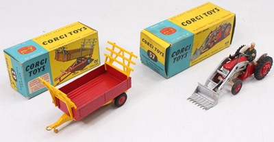 Lot 1581 - Corgi Toys Farming vehicle and attachment...