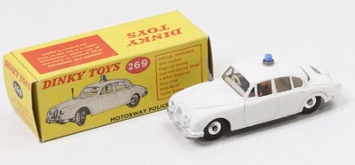 Lot 1101 - Dinky Toys, 269 Motorway Police Car, white...