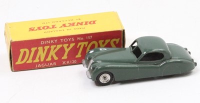 Lot 1103 - A Dinky Toys No.157 Jaguar XK120 Coupe,...