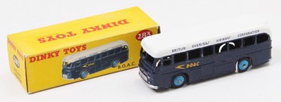 Lot 1107 - A Dinky Toys No. 283 BOAC coach comprising...