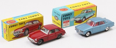 Lot 1633 - Corgi Toys Boxed Saloon Group, 2 examples to...