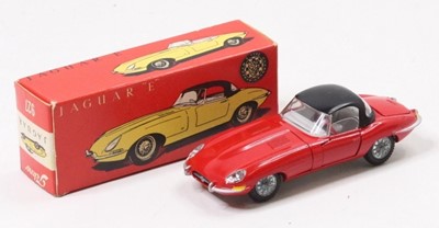 Lot 1303 - Tekno 927 Jaguar Type E - red body, black hood,...