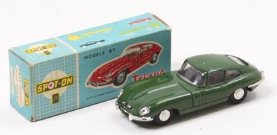 Lot 1306 - Spot On Models No.217 Jaguar E Type, green...
