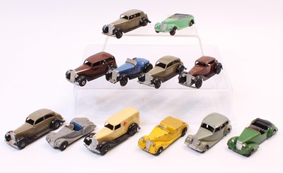 Lot 1121 - 12 various loose Dinky Toy play worn diecasts,...