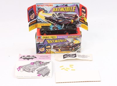 Lot 1648 - Corgi Toys No. 267 Batmobile 1st issue without...