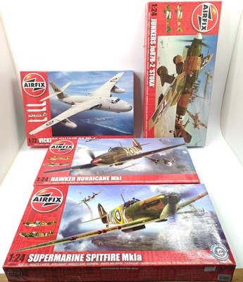 Lot 1463 - Airfix 1/72nd and 1/24th scale boxed Aircraft...