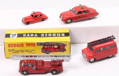Lot 1653 - A small collection of Fire service vehicles to...