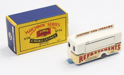 Lot 1933 - Matchbox Lesney No. 74 Mobile Canteen in cream...
