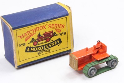 Lot 1937 - Matchbox Lesney No. 8 Caterpillar Tractor in...