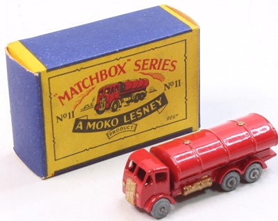 Lot 1952 - Matchbox Lesney No. 11 ERF Petrol Tanker in...