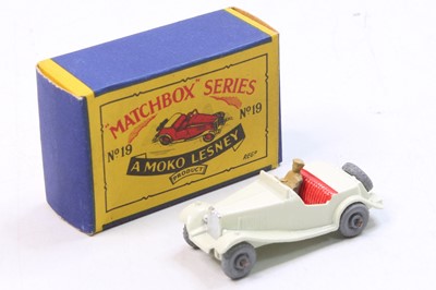 Lot 1953 - Matchbox Lesney No. 19 MG TD Sports Car in...
