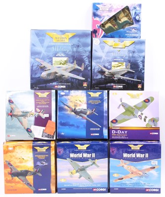 Lot 965 - 9 various boxed Corgi Aviation Archive mixed...