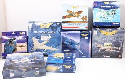 Lot 966 - 8 various boxed Corgi Aviation Archive mixed...