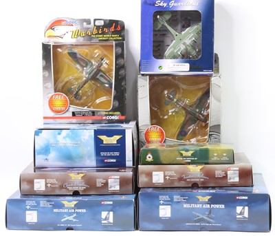 Lot 967 - 9 various boxed Corgi Aviation Archive and Sky...