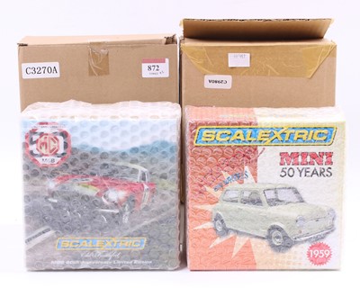 Lot 872 - Scalextric Boxed Slot Car Group, 2 examples,...