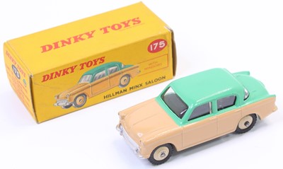 Lot 1164 - Dinky, 175 Hillman Minx saloon, two-tone, dark...