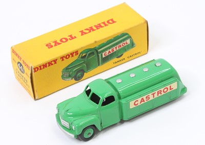 Lot 1167 - Dinky Toys, 441, Castrol Tanker, green body...