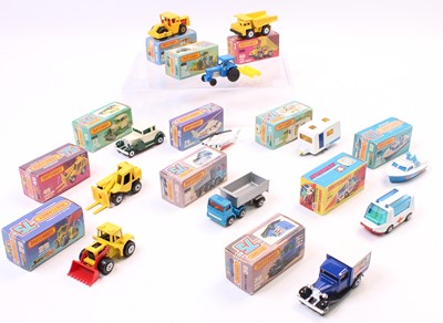 Lot 1990 - Matchbox Lesney Superfast boxed group of 12 to...
