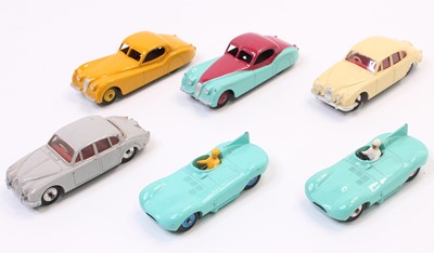 Lot 1172 - Dinky Toys Jaguar models group of 6 to include,...