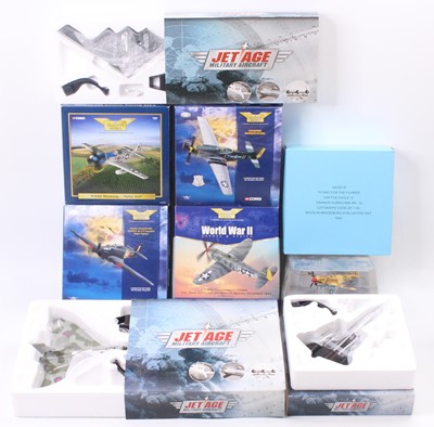 Lot 990 - 9 Corgi Aviation Archive and Atlas Editions...