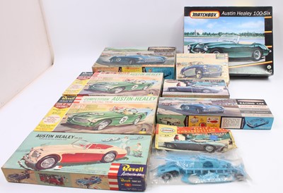 Lot 1494 - A collection of boxed Austin Healey model kits...