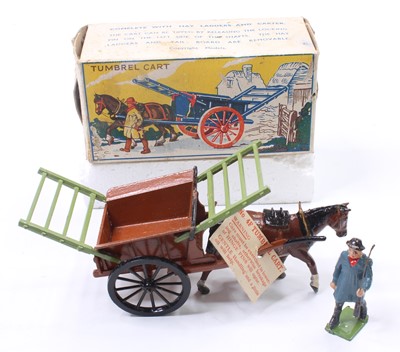 Lot 1884 - Britains 4F Tumbrel Cart, comprising of brown...