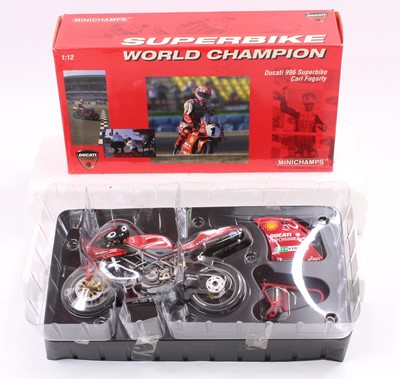 Lot 1386 - Minichamps 1/12th scale boxed Motorcycle,...